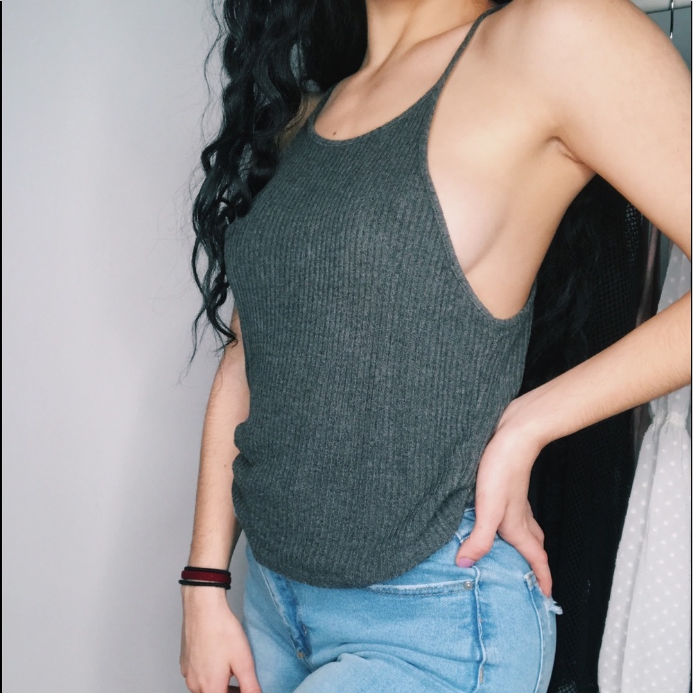 ❌SOLD❌Brandy Melville Gray tank top